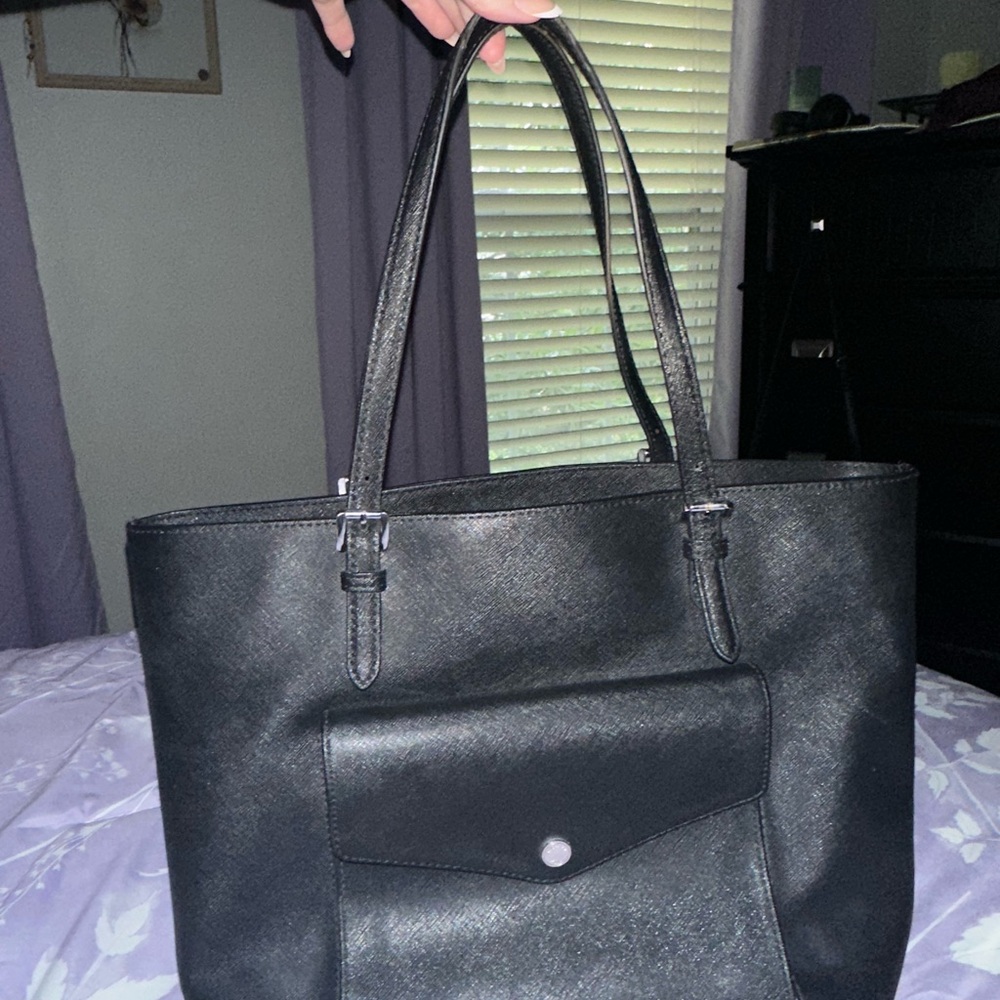 Michael Kors Jet Set Black Large Tote Bag